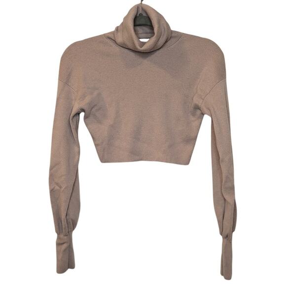 Wilfred Sweaters - ARITZIA WILFRED Women Size XXS Wool Blend Cropped Turtleneck Sweater Beige $148